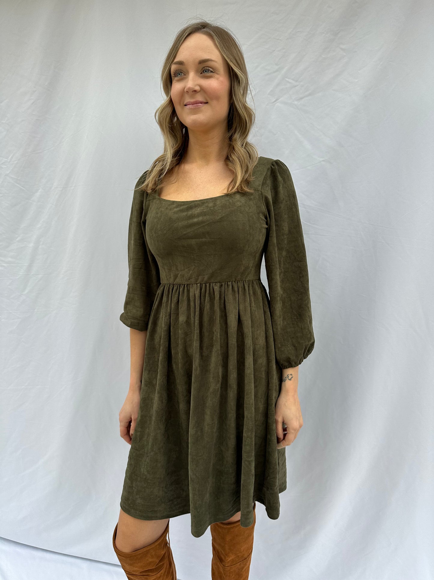 Brooke Suede Dress