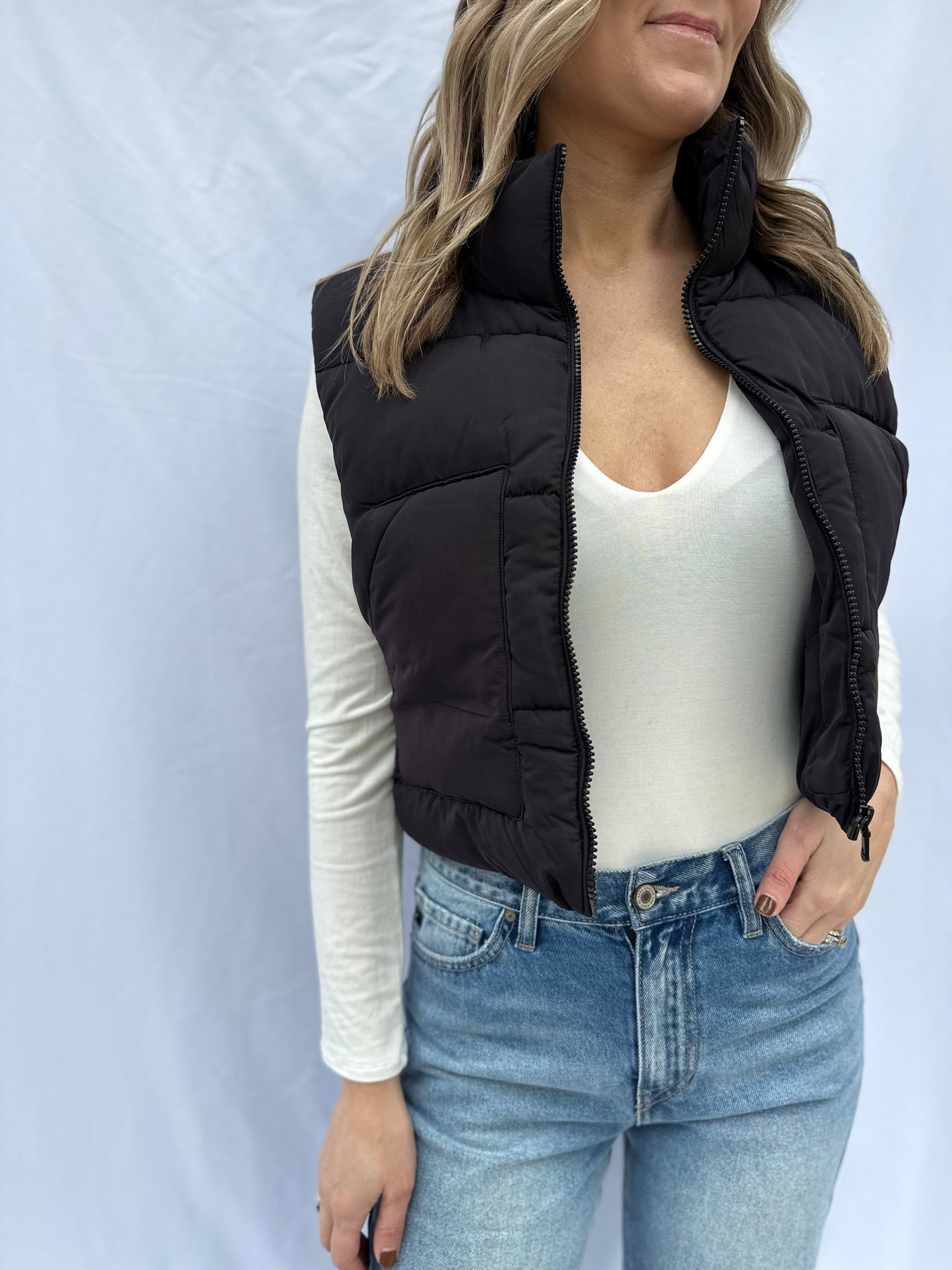 Katie Puffer Vest Black