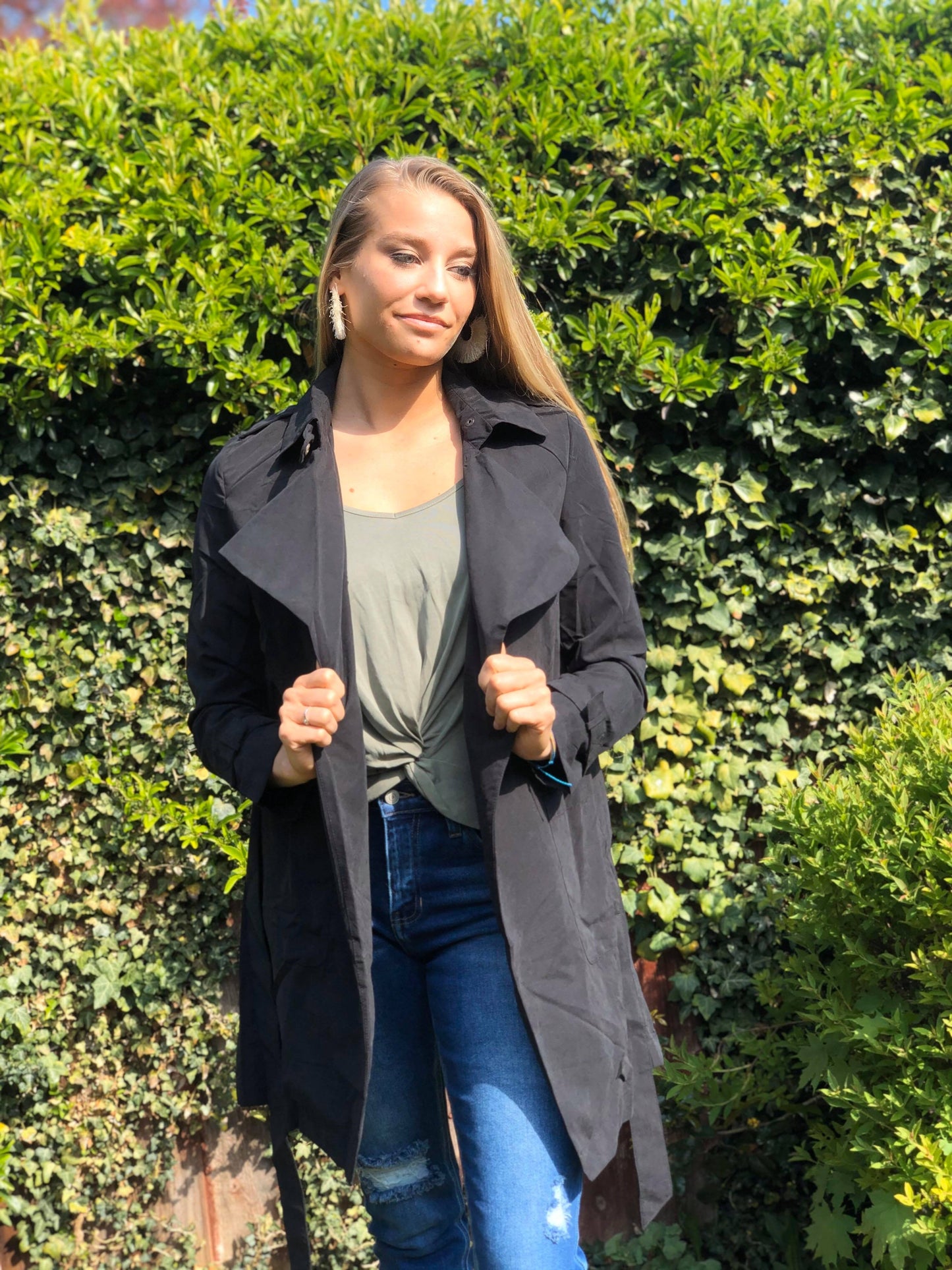 Lila Trench Coat