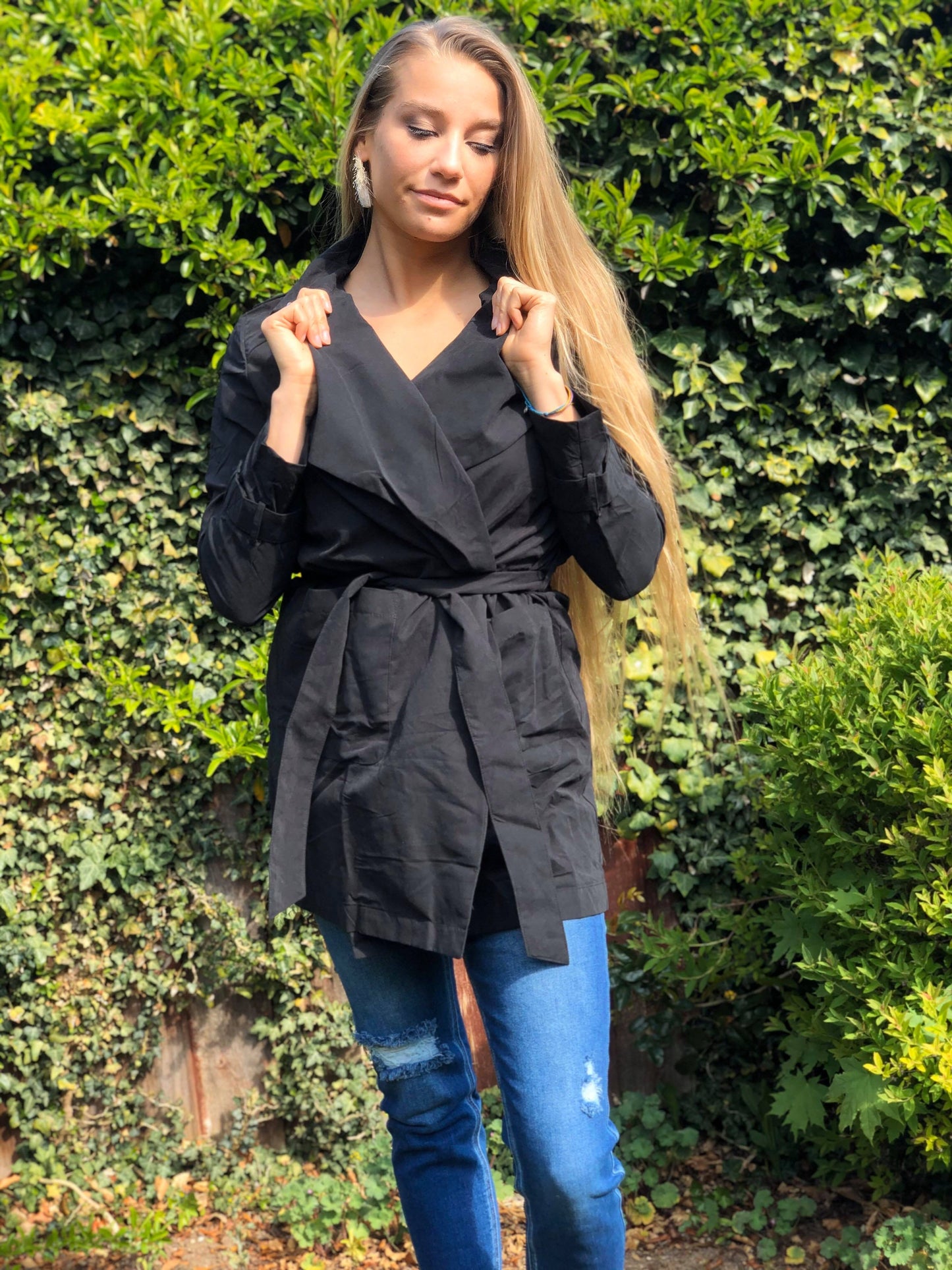Lila Trench Coat
