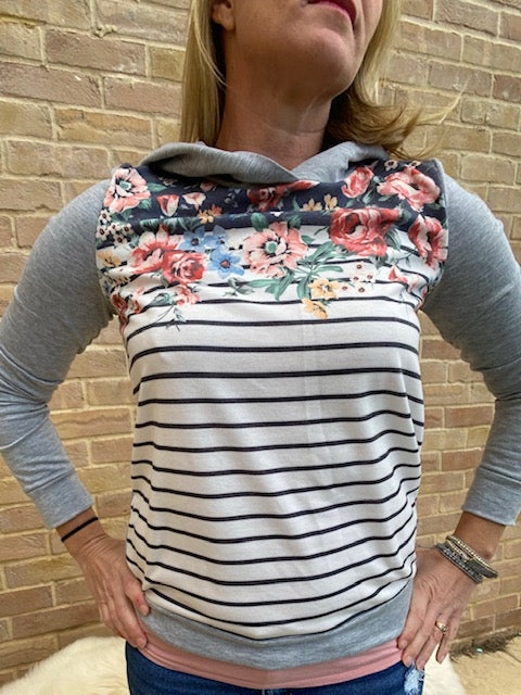 Millie Floral Hoodie
