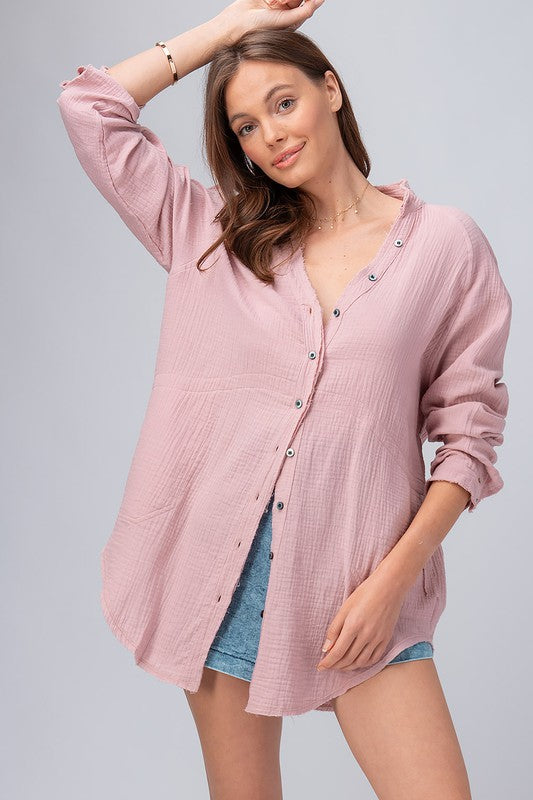 Hadley Plush Over-Sized Shirt
