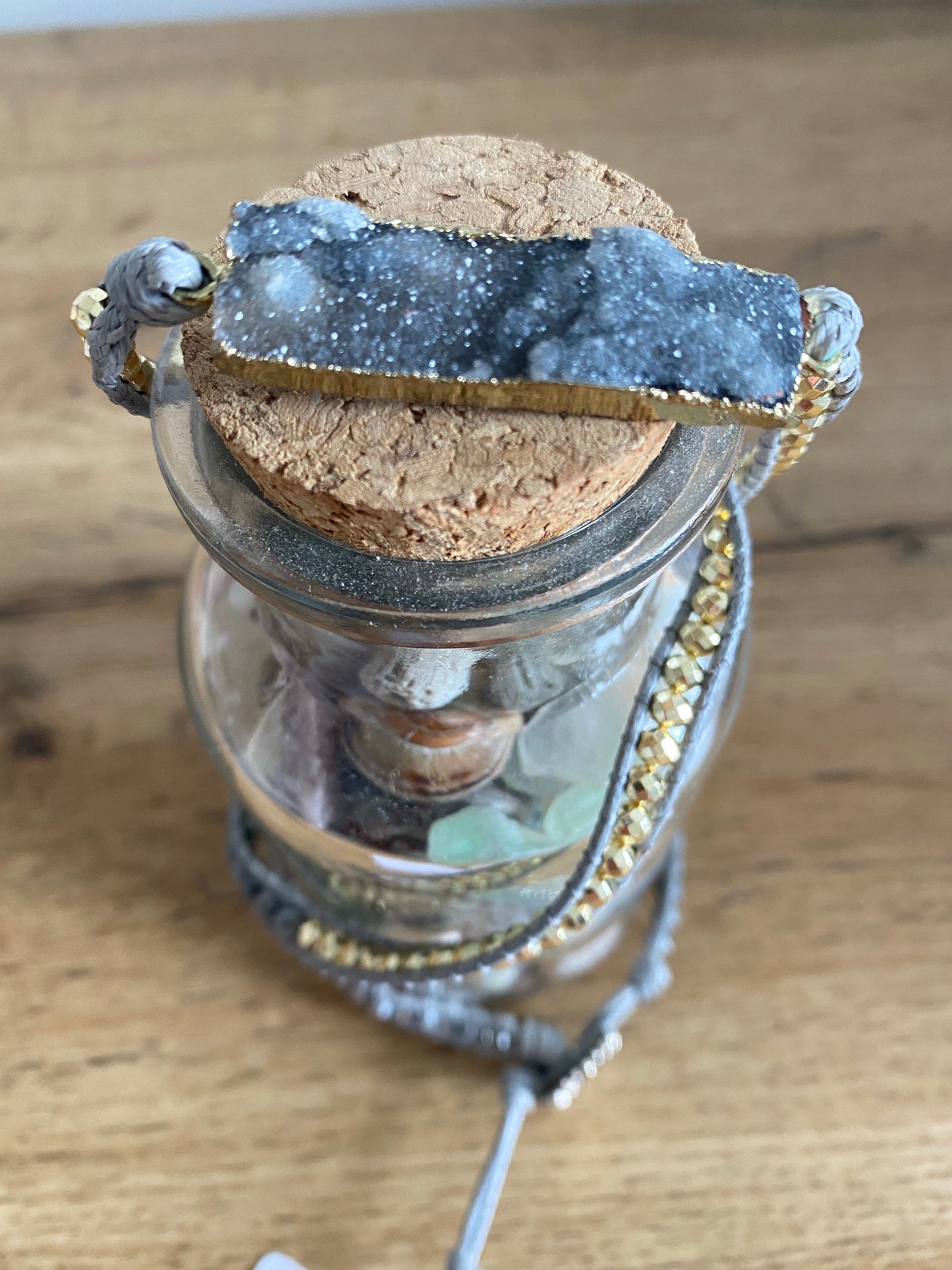 Gray Druzy Wrap Bracelet-Last One!!!