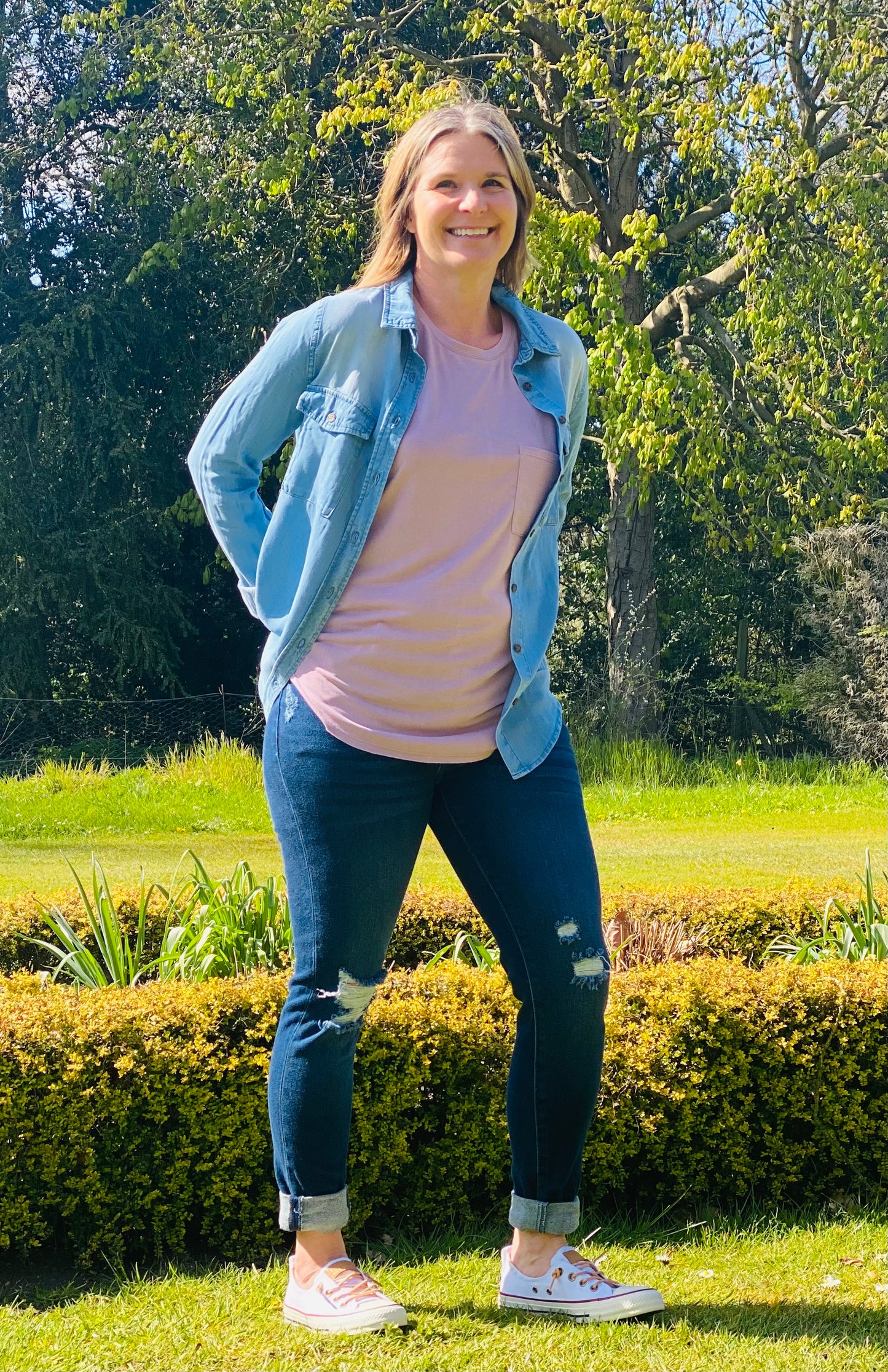 Chambray button down