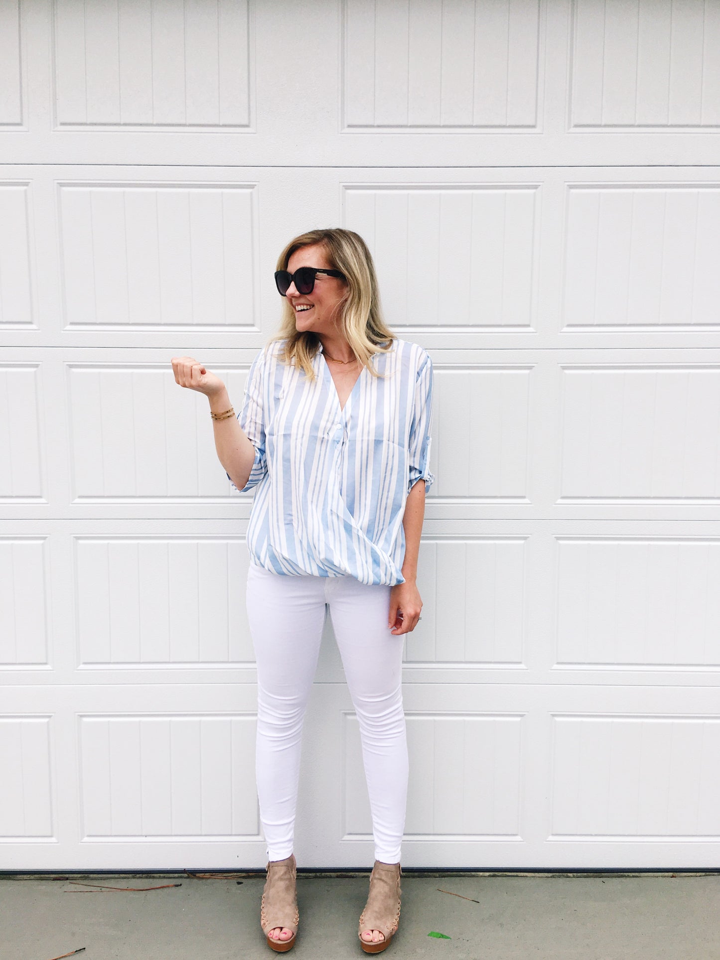 Set Sail Striped Blouse
