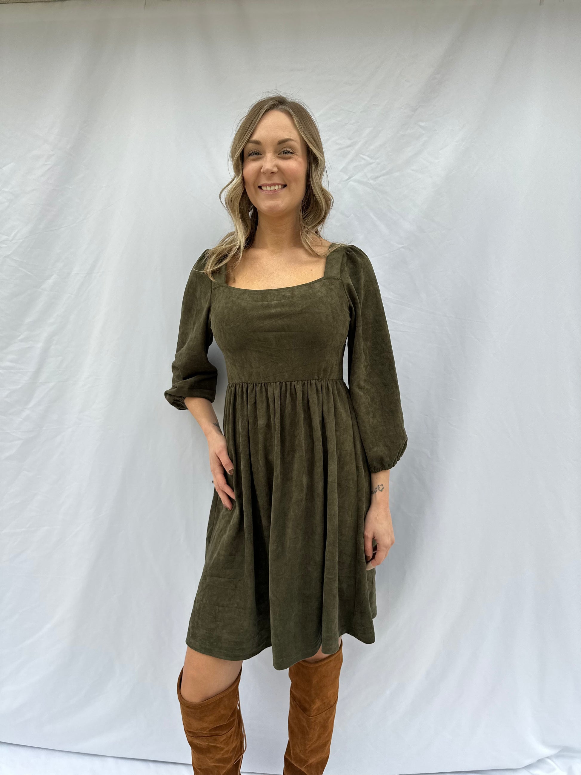 Brooke Suede Dress Jayne Nash Brooke Suede Dress Jayne Nash
