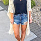 Black Scalloped Tank