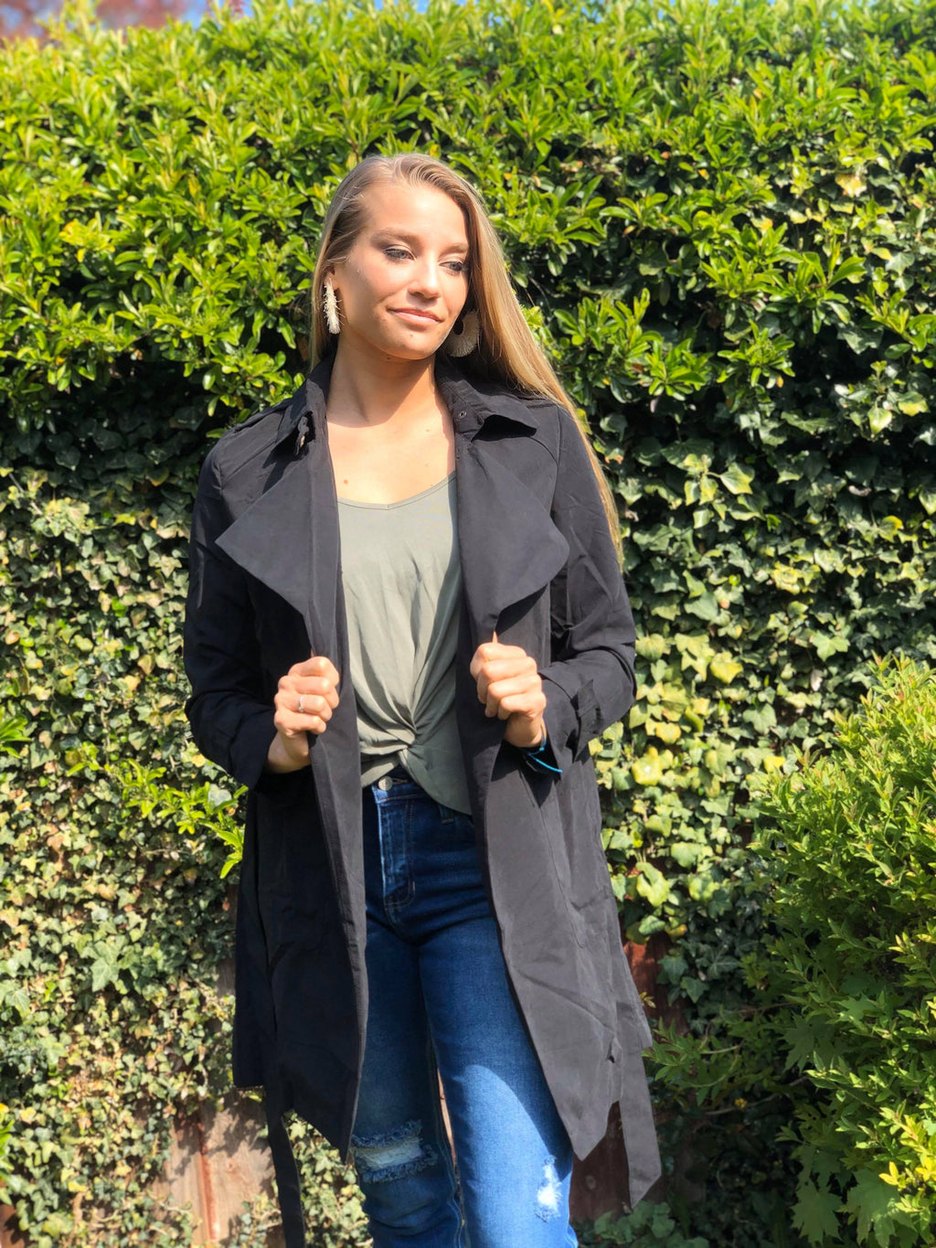 Lila Trench Coat