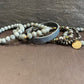 6 Strand Bracelet with gold coin charm