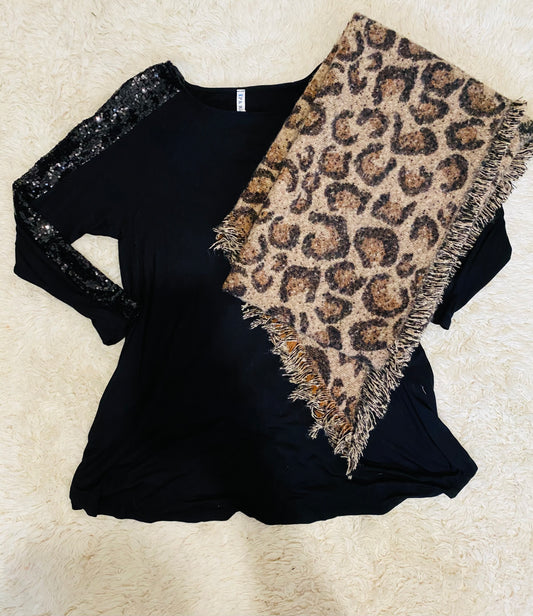 Leopard Brown Scarf