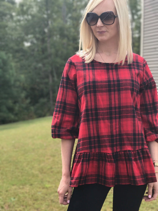 Buffalo Plaid Tunic