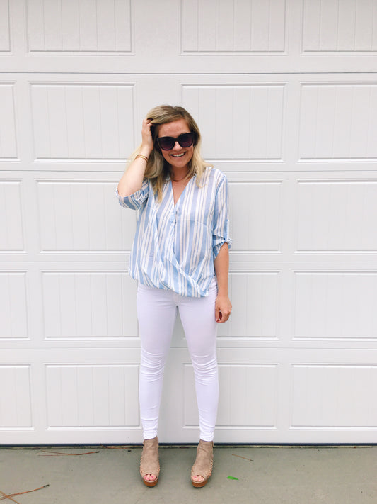 Set Sail Striped Blouse